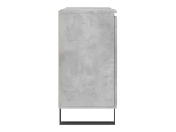 Aparador de madera de ingeniería gris hormigón 101,5x35x70 cm