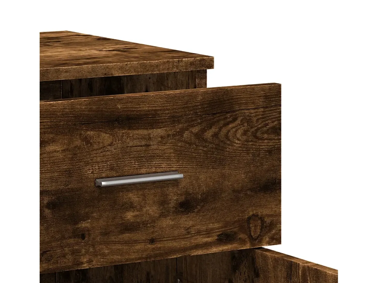 Aparador de madera de ingeniería roble ahumado 79x38x80 cm