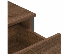 Aparador de madera de ingeniería marrón roble 79,5x35,5x74,5 cm