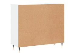 Aparador de madera de ingeniería blanco 90x34x80 cm
