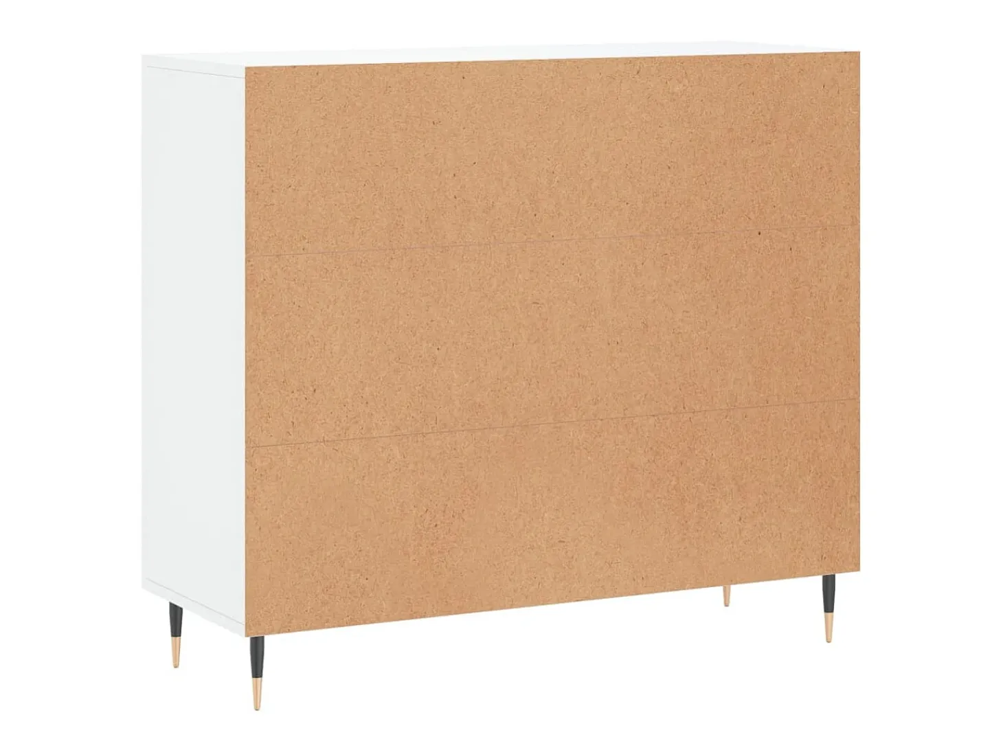 Aparador de madera de ingeniería blanco 90x34x80 cm