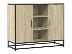 Aparador de madera de ingeniería roble Sonoma 92x35x76 cm
