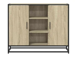 Aparador de madera de ingeniería roble Sonoma 92x35x76 cm