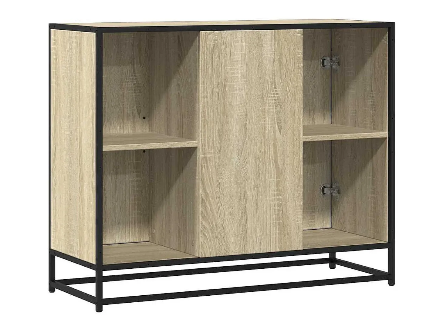 Aparador de madera de ingeniería roble Sonoma 92x35x76 cm