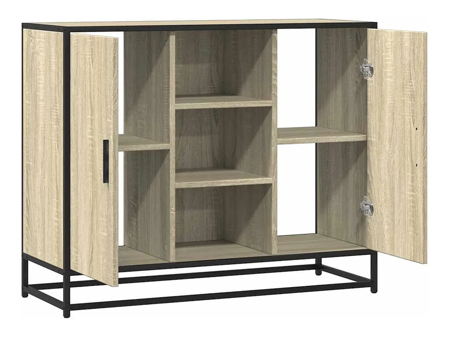 Aparador de madera de ingeniería roble Sonoma 92x35x76 cm