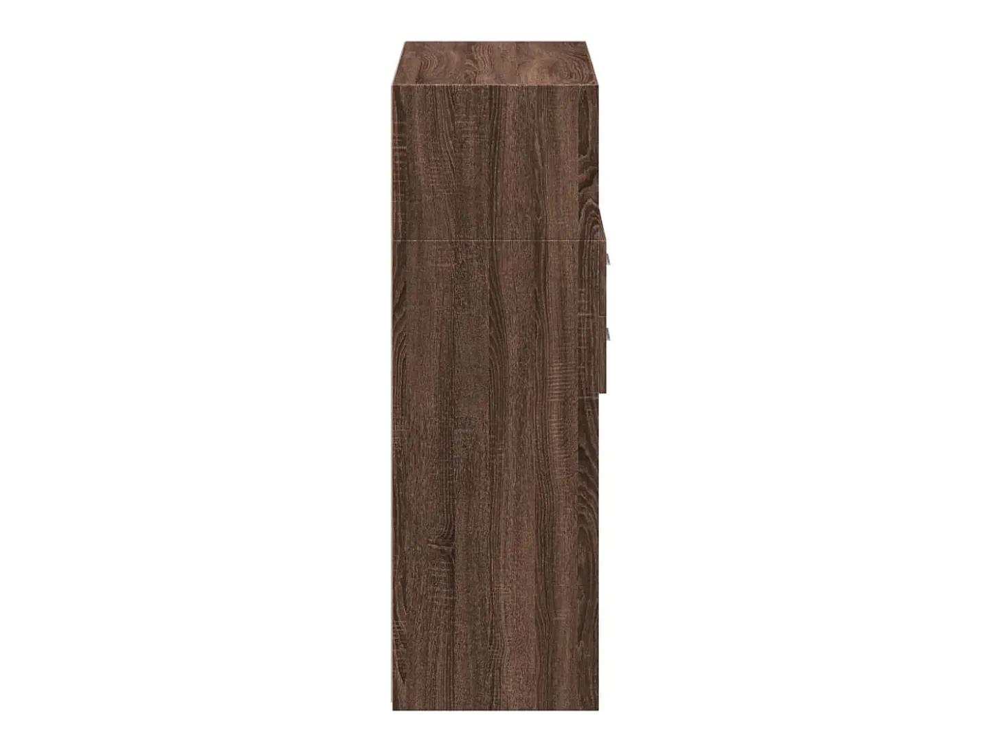 Aparador de madera de ingeniería marrón roble 80x42,5x124 cm