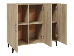 Aparador de madera de ingeniería roble Sonoma 90x34x80 cm