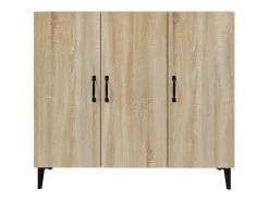 Aparador de madera de ingeniería roble Sonoma 90x34x80 cm