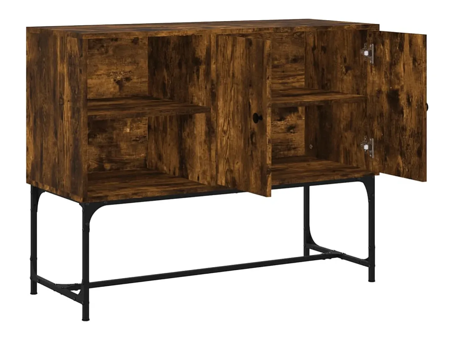 Aparador de madera de ingeniería roble ahumado 100x40x79,5 cm