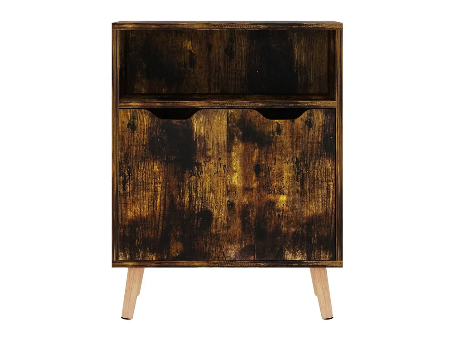 Aparador de madera de ingeniería roble ahumado 60x30x72 cm ES10956