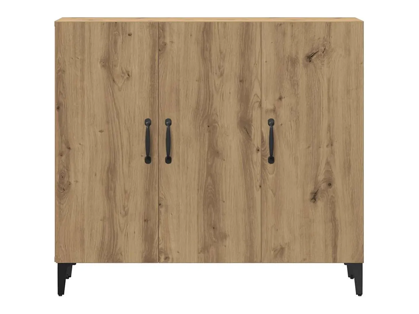 Aparador de madera de ingeniería roble artisan 90x34x80 cm