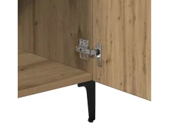 Aparador de madera de ingeniería roble artisan 90x34x80 cm