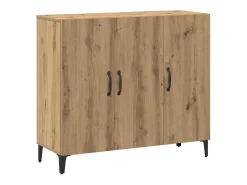 Aparador de madera de ingeniería roble artisan 90x34x80 cm