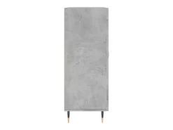 Aparador de madera de ingeniería gris hormigón 69,5x34x90 cm