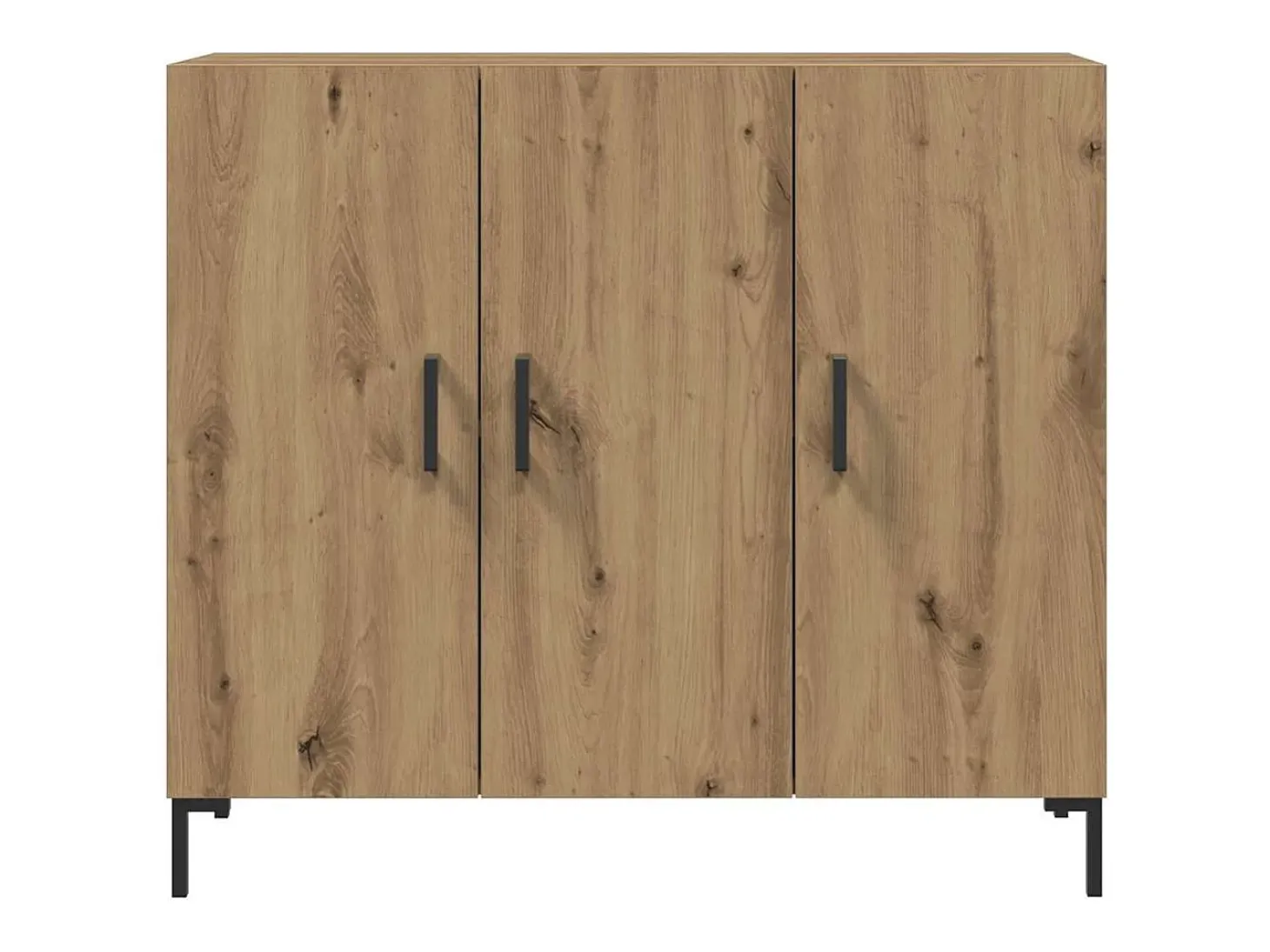 Aparador de madera de ingeniería roble artisian 90x34x80 cm