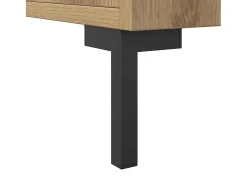 Aparador de madera de ingeniería roble artisian 90x34x80 cm