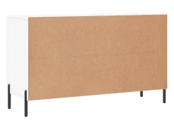 Aparador de madera de ingeniería blanco 100x36x60 cm