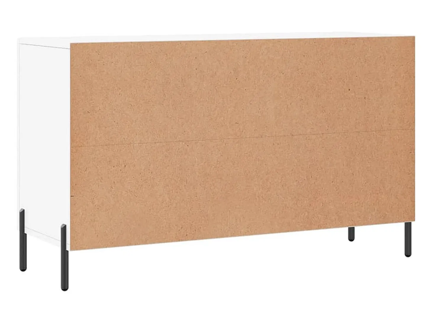Aparador de madera de ingeniería blanco 100x36x60 cm