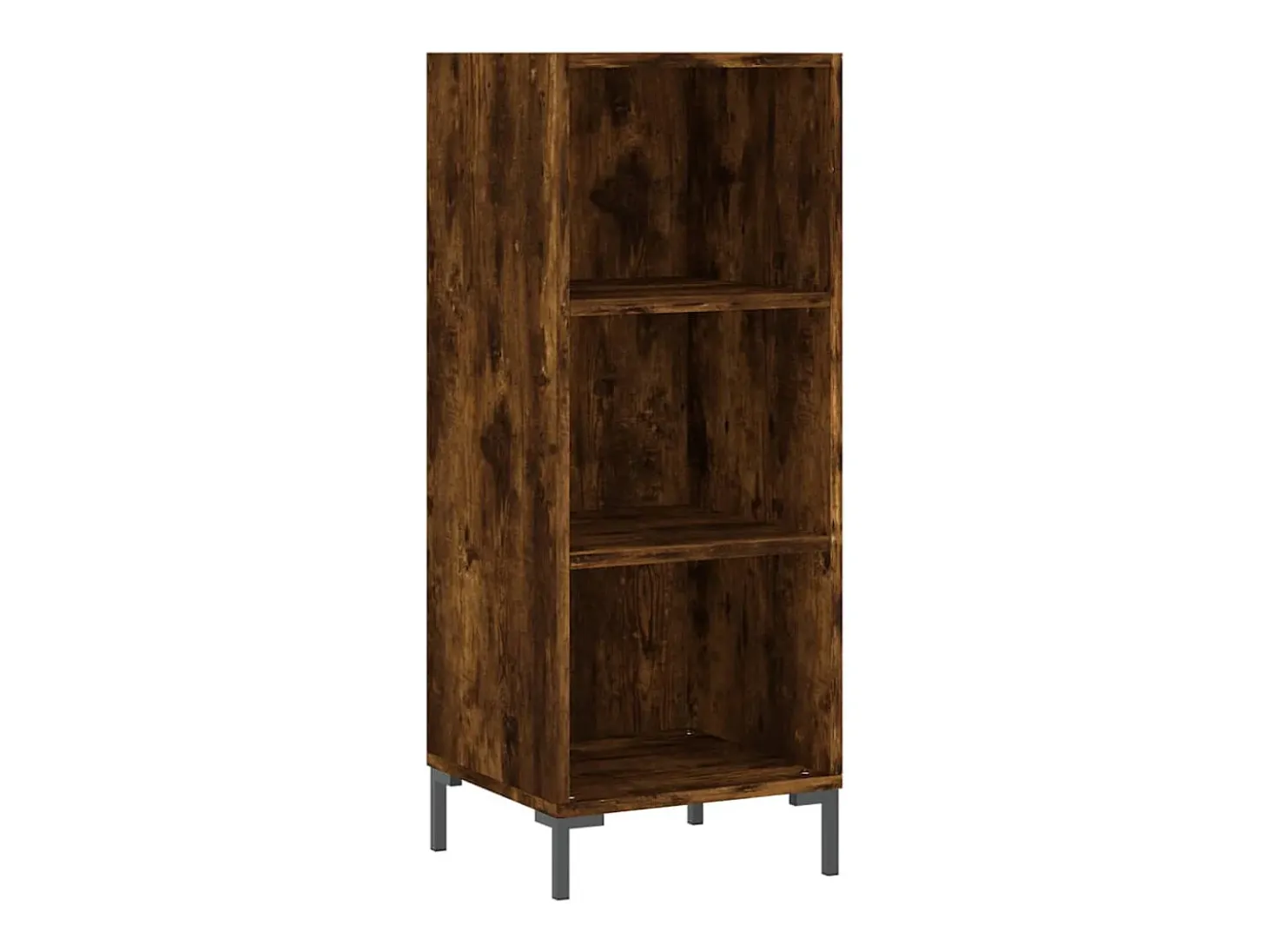 Aparador de madera de ingeniería roble ahumado 34,5x32,5x90 cm