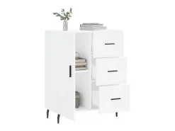 Aparador de madera de ingeniería blanco 69,5x34x90 cm ES18538
