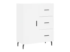Aparador de madera de ingeniería blanco 69,5x34x90 cm ES18538
