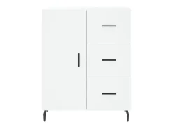 Aparador de madera de ingeniería blanco 69,5x34x90 cm ES18538