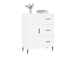Aparador de madera de ingeniería blanco 69,5x34x90 cm ES18538