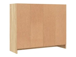 Aparador de madera de ingeniería color roble Sonoma 91x28x75 cm
