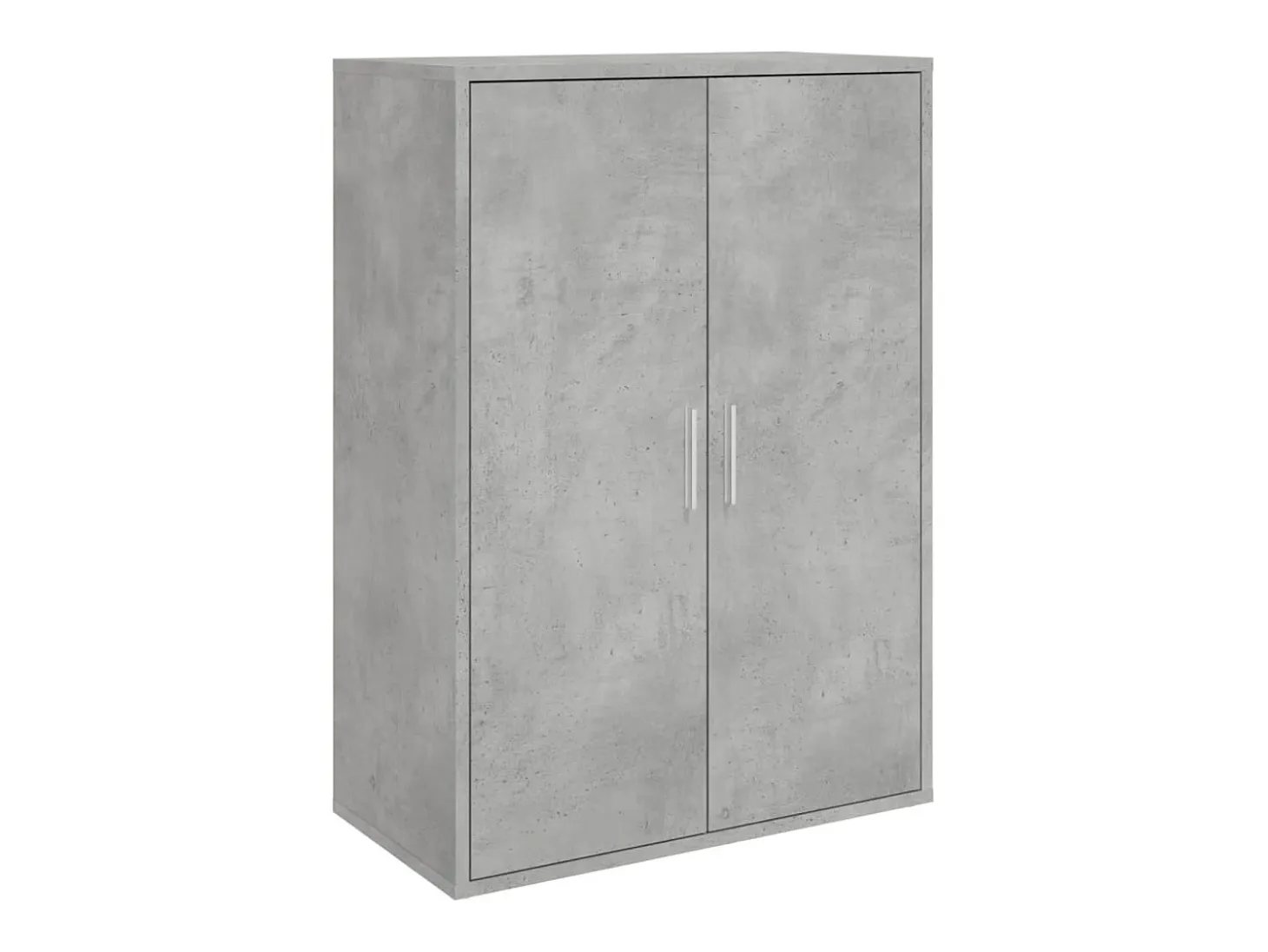 Aparador de madera de ingeniería gris hormigón 60x31x84 cm