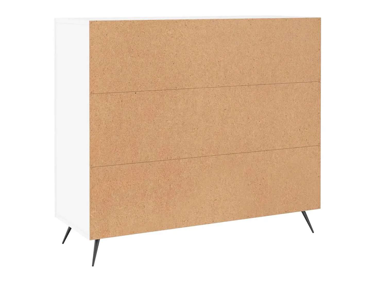 Aparador de madera de ingeniería blanco 90x34x80 cm