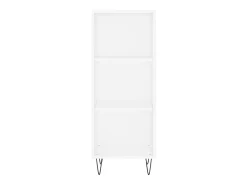 Aparador de madera de ingeniería blanco 34,5x32,5x90 cm ES59598