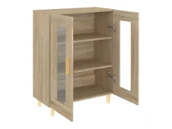Aparador de madera de ingeniería roble Sonoma 69,5x34x90 cm