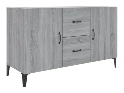 Aparador de madera de ingeniería gris Sonoma 100x36x60 cm ES55977