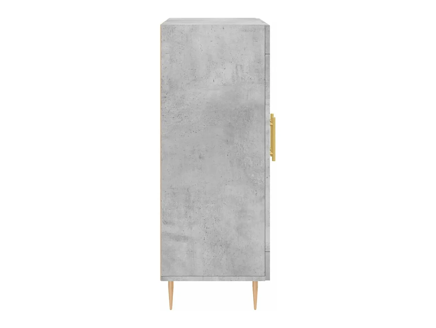 Aparador de madera de ingeniería gris hormigón 69,5x34x90 cm