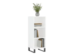 Aparador de madera de ingeniería blanco 34,5x32,5x90 cm ES29445