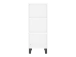Aparador de madera de ingeniería blanco 34,5x32,5x90 cm ES29445
