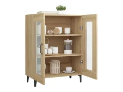 Aparador de madera de ingeniería roble Sonoma 69,5x34x90 cm
