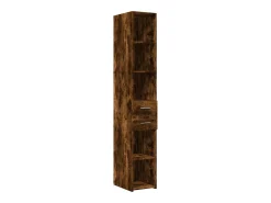 Aparador de madera de ingeniería roble ahumado 30x42,5x185 cm