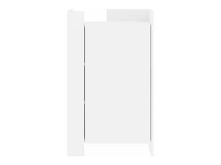 Aparador de madera de ingeniería blanco 45x35x75 cm