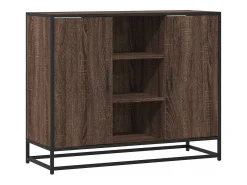 Aparador de madera de ingeniería marrón roble 92x35x76 cm