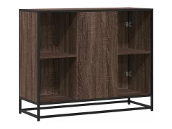 Aparador de madera de ingeniería marrón roble 92x35x76 cm