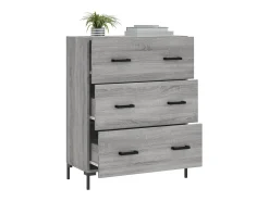 Aparador de madera de ingeniería gris Sonoma 69,5x34x90 cm ES63954