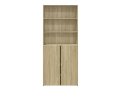 Aparador de madera de ingeniería roble Sonoma 80x42,5x185 cm