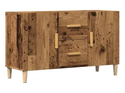 Aparador de madera de ingeniería envejecida 100x36x60 cm
