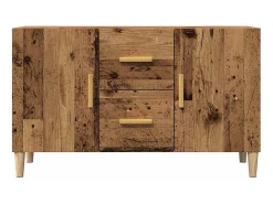 Aparador de madera de ingeniería envejecida 100x36x60 cm
