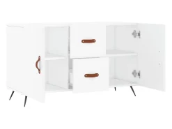 Aparador de madera de ingeniería blanco 100x36x60 cm