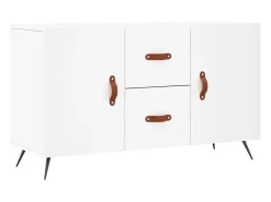 Aparador de madera de ingeniería blanco 100x36x60 cm