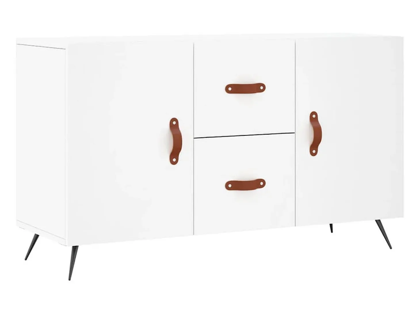 Aparador de madera de ingeniería blanco 100x36x60 cm