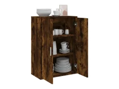 Aparador de madera de ingeniería roble ahumado 60x31x84 cm