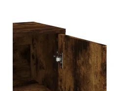 Aparador de madera de ingeniería roble ahumado 60x31x84 cm